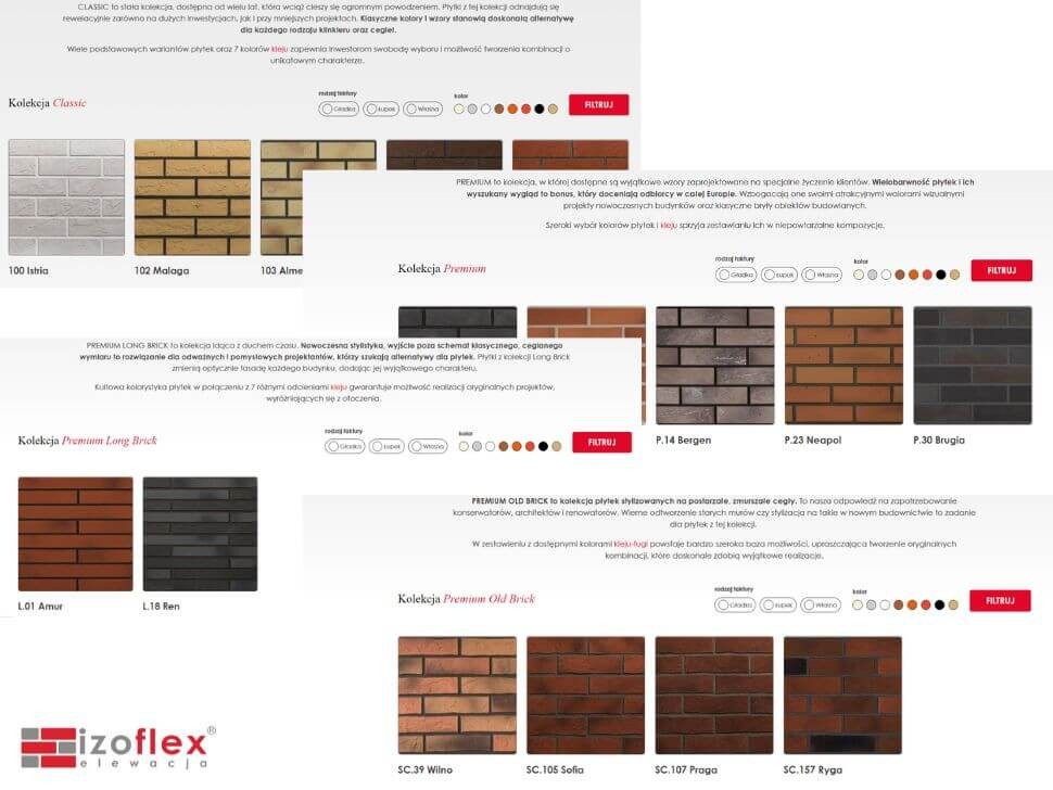 Kompletny katalog produktów z podstawowej oferty Izoflex