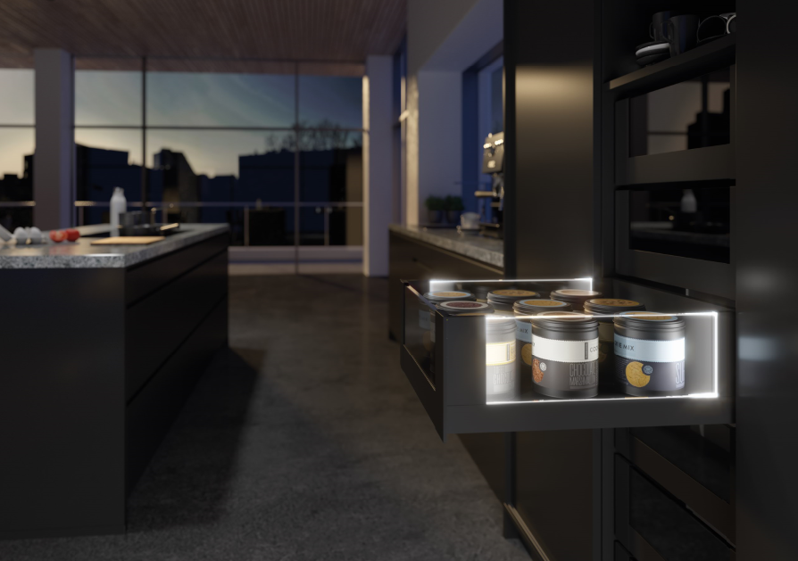 Przezroczyste boki z tworzywa lub szkła pozwolą łatwo odnaleźć właściwe produkty spożywcze