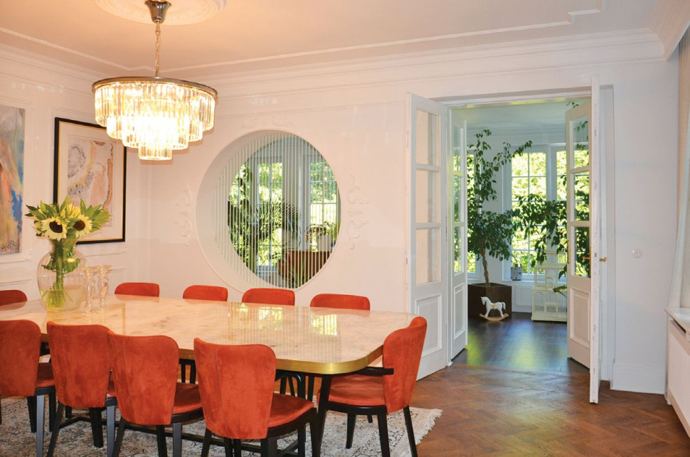 Jadalnia połączona z oranżerią