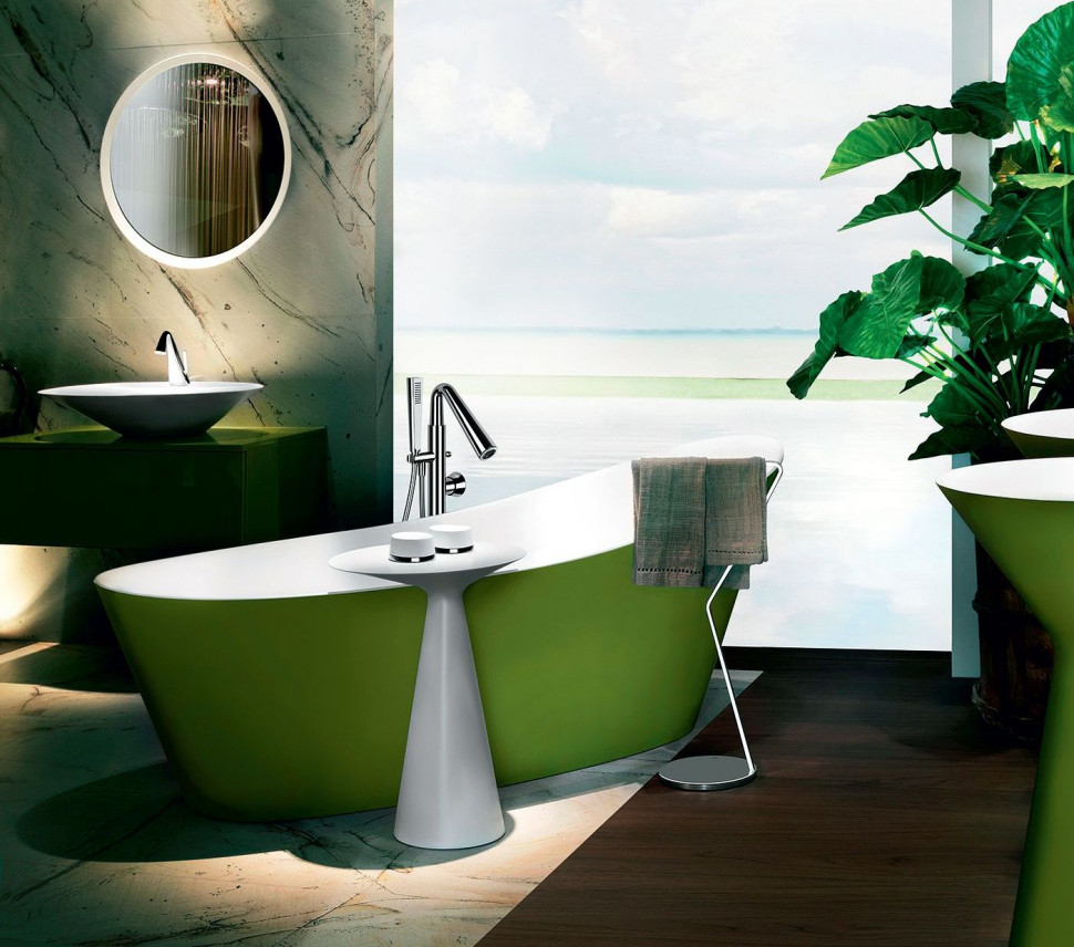 Owalna wanna Cono z kompozytowego tworzywa Cristalplant