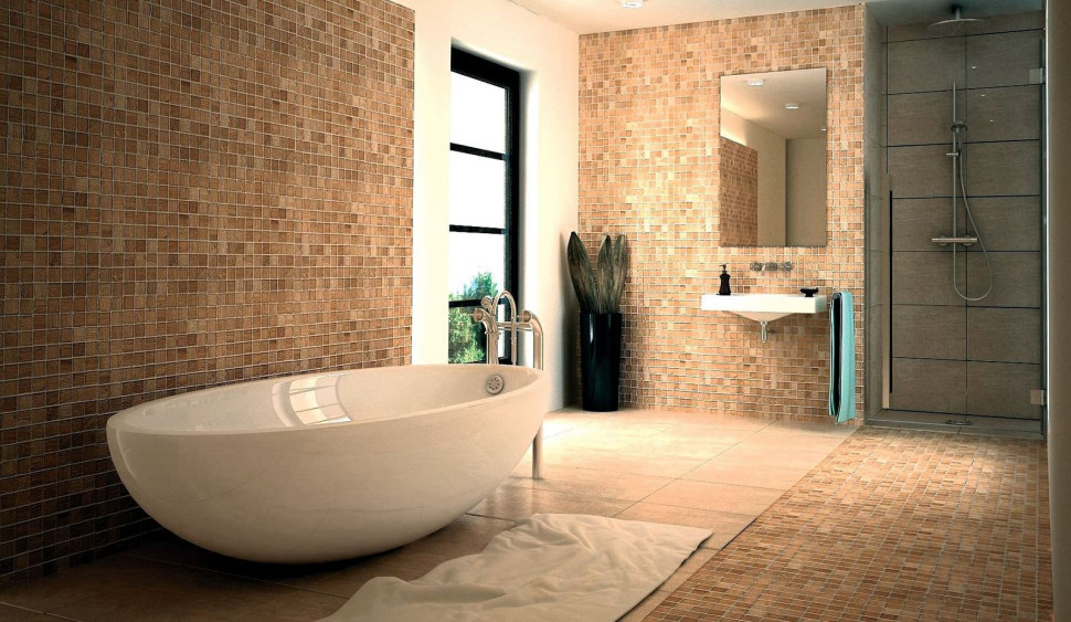 Dębowa olejowana mozaika na siatce Oak AL. 25 z kolekcji Etn!k marki Dunin