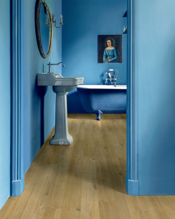 Elegancka podłoga laminowana w odcieniu Dąb Spokojny Naturalny