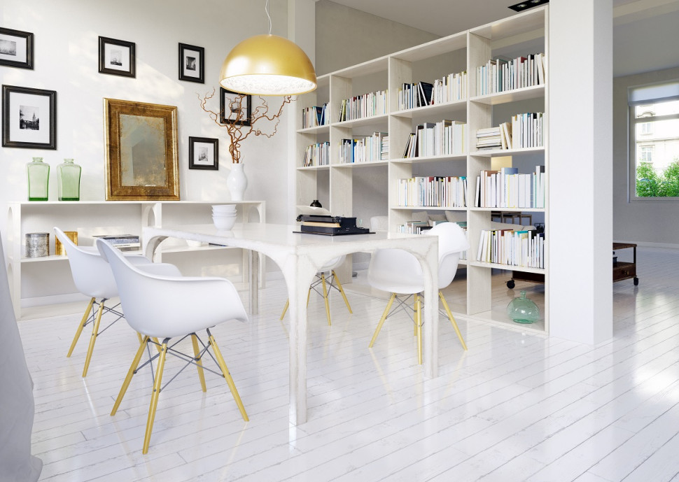 Kolor Bone na ścianach w jadalni