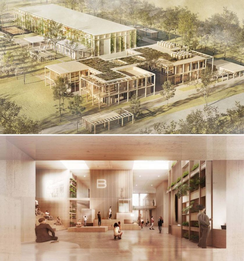 Konkursowy projet biura dla Grupy Burkietowicz - zdobywca trzeciego miejsca - pracownia WXCA