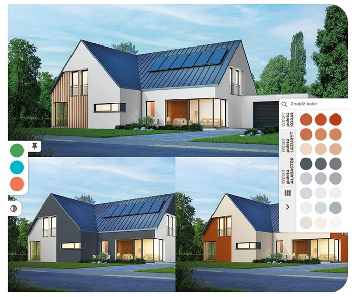 Aplikacja Weber pomoże dobrać najbardziej odpowiedni kolor do elewacji.