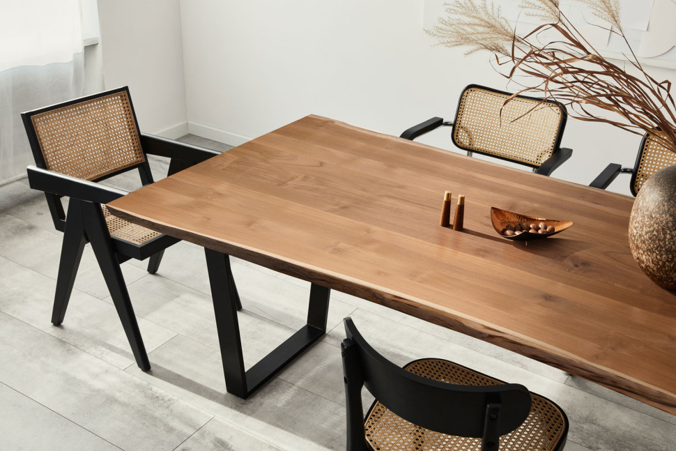 Modny blat z drewna egzotycznego