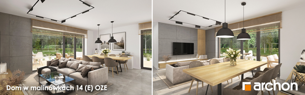 Dom w malinówkach 14 (E) OZE - wnętrza