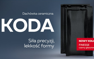 Dachówka ceramiczna KODA w nowym kolorze - FINESSE czarny glazurowany 