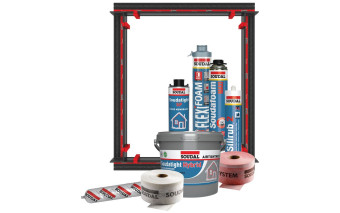 Montaż okien w energooszczędnym budynku w technologii SoudaFrame SWI (Soudal Window Installation)