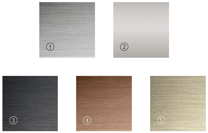 Warianty kolorystyczne odpływu linowego Zentrix