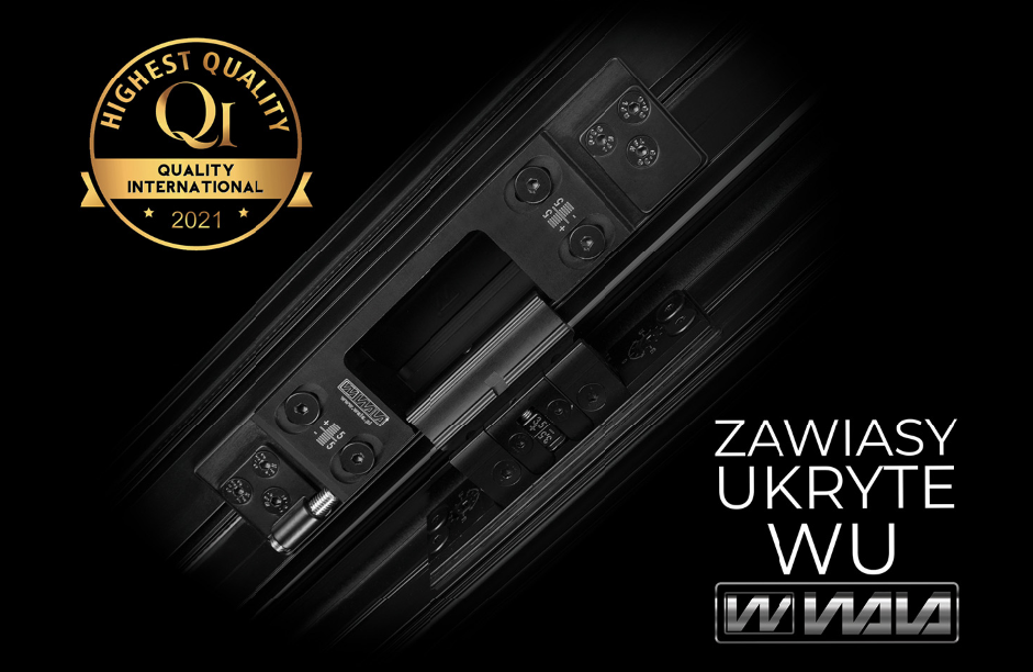 Zawiasy ukryte Wala to okucia do drzwi najwyższej klasy.