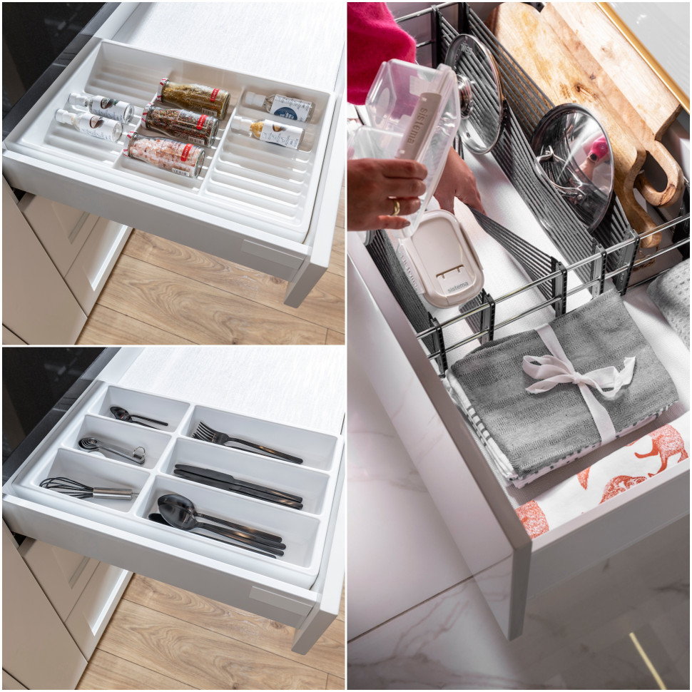 Organizery pomogą w uporządkowaniu przestrzeni kuchennej