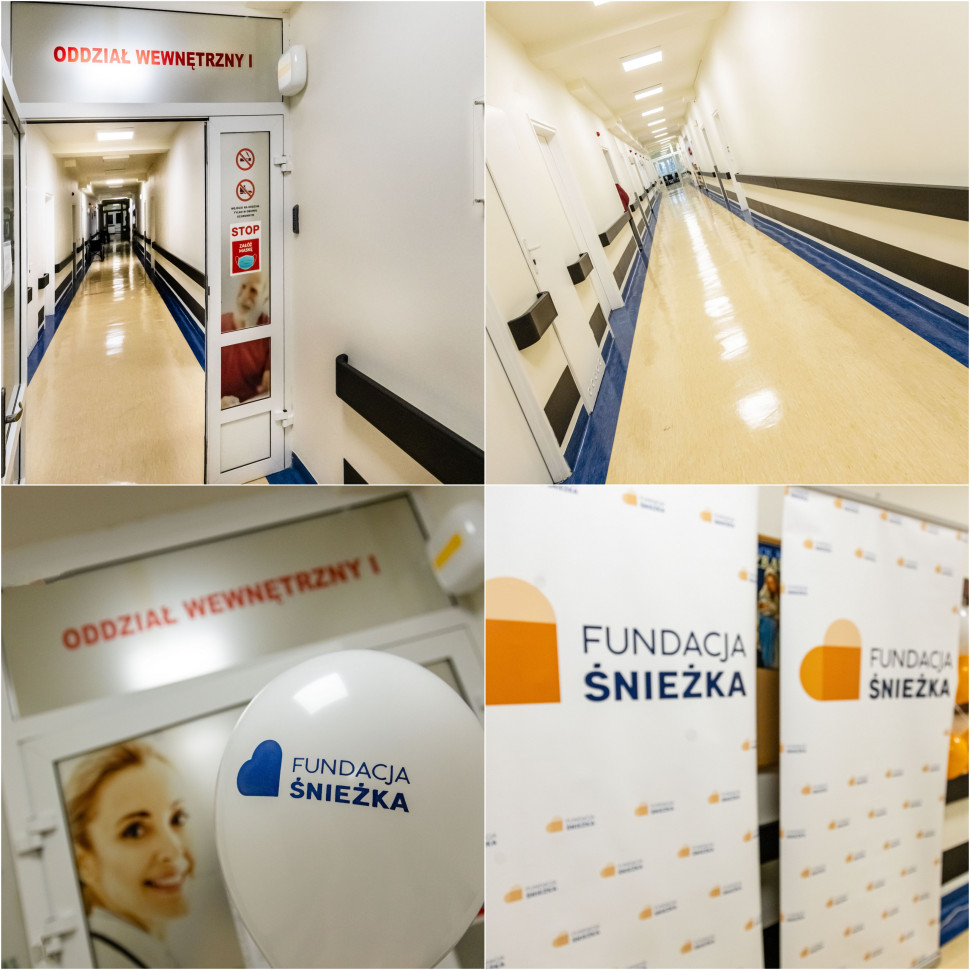 Fundacja Śnieżka wykonała renowację Oddziału Chorób Wewnętrznych i Kardiologii dębickiego szpitala.