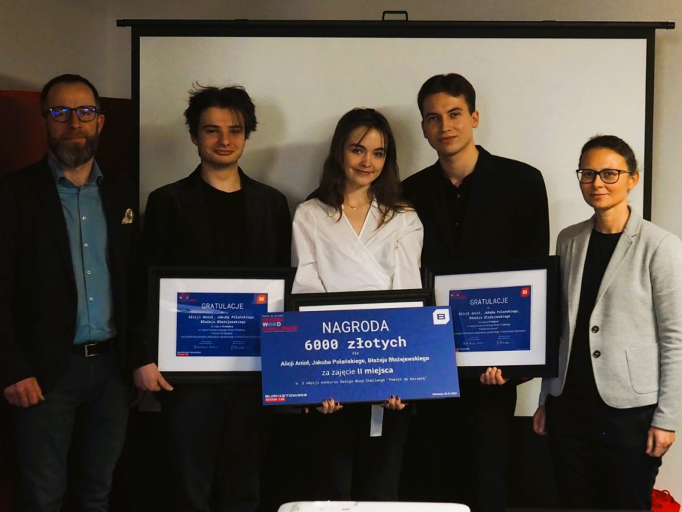 II miejsce: Alicja Anioł, Jakub Polański, Błażej Błażejewski – Politechnika Wrocławska