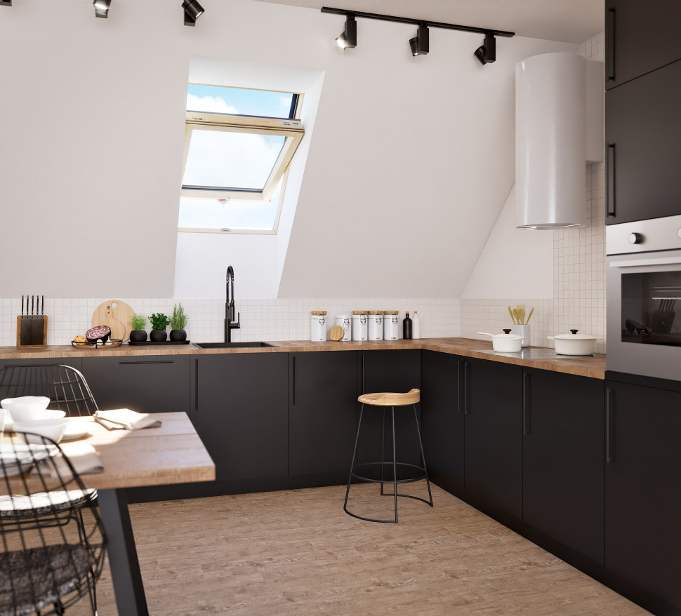 Okna o profilu PVC dedykowane są pomieszczeniom o zwiększonej wilgotności np. kuchniom