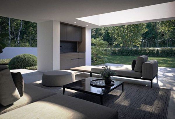 Projekt HOMEKONCEPT 96 - wizualizacja wnętrza