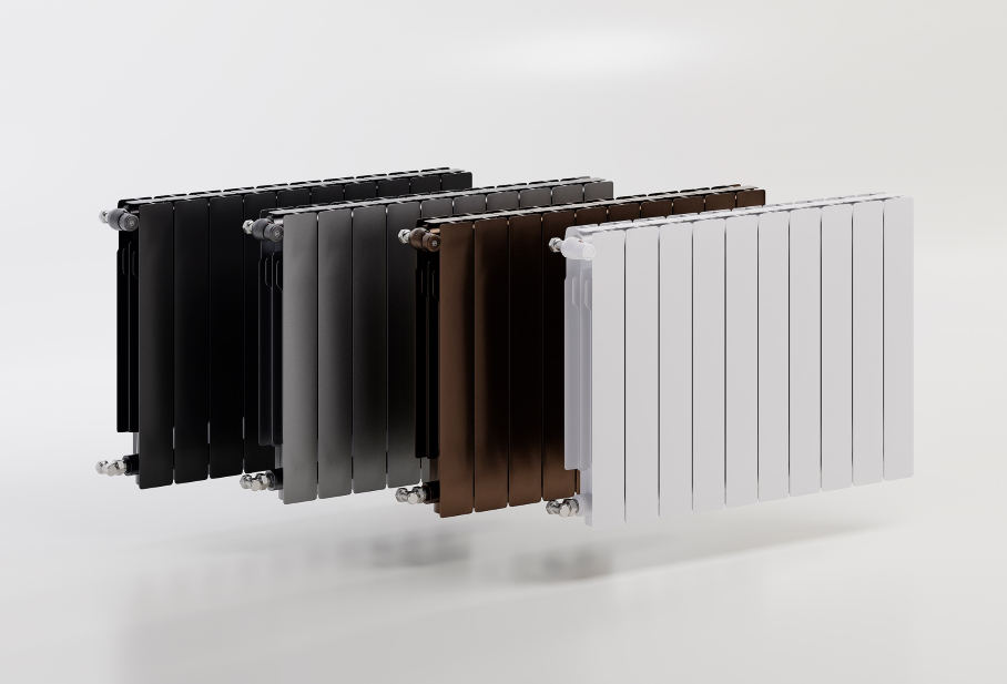 Dostępne warianty kolorystyczne grzejników aluminiowych ADR 500 KFA Armatura.