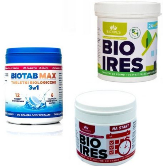 Biopreparaty do szamba w tabletkach