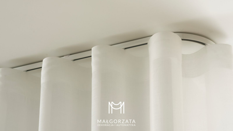 Firany wave na szynie ks