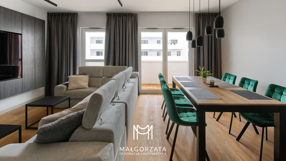 Modne zasłony na fleksach do salonu