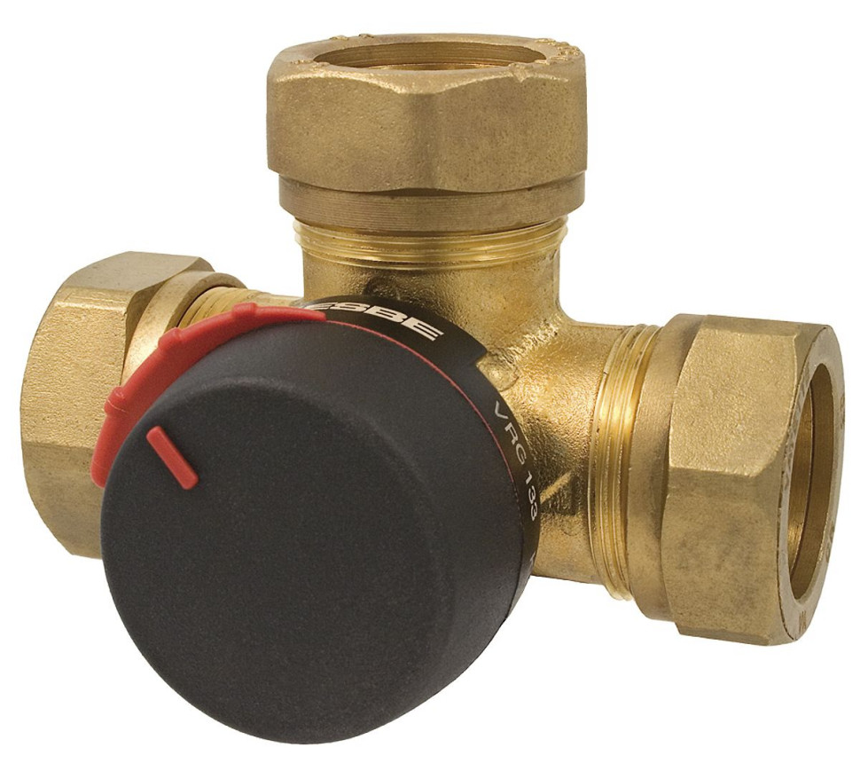 Przykład zaworu ESBE VRG133 ze złączką zaciskową