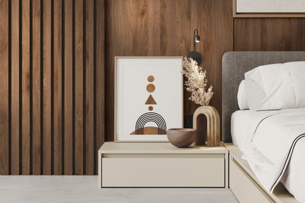 Płyta laminowana Orzech Okapi R30135 oraz Cashmere U12168