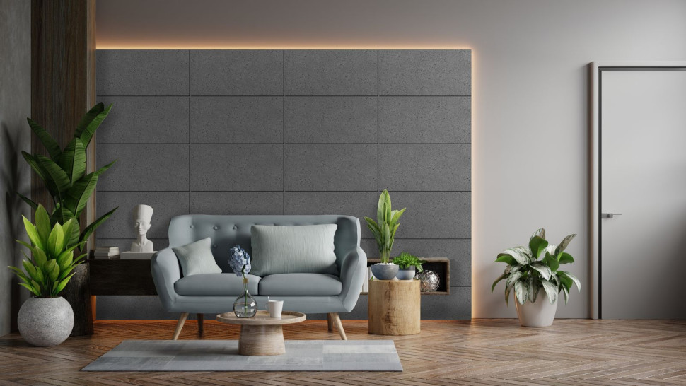 Panel kwarcowy Francesco GUARDI Collezione można zamontować na ścianie salonu