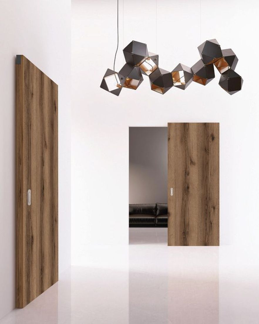 Movi System Przesuwny Naścienny - drzwi zbudowane z ramiaka drewnianego obłożonego dwiema gładkimi płytami HDF o powierzchni Eco Top, Lamistone Cpl, Silkstone, laminowane, fornirowane i malowane