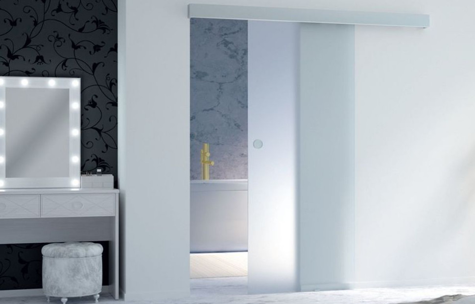 Galla 1 - system przesuwny drzwi szklanych naściennych Spazio