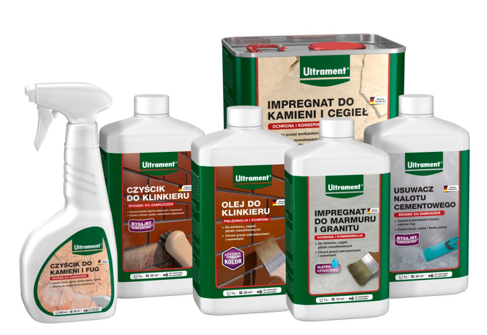 Linia czyścików i impregnatów marki Ultrament