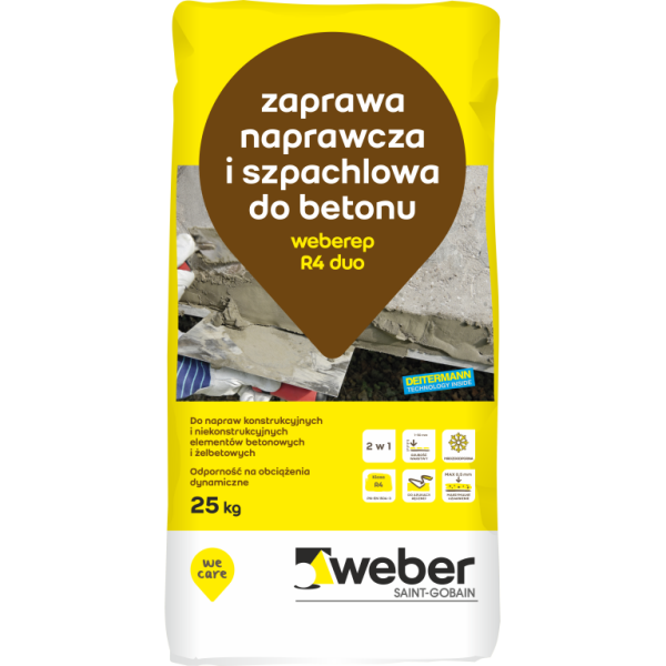 Zaprawa naprawcza i szpachlówka drobnoziarnista PCC