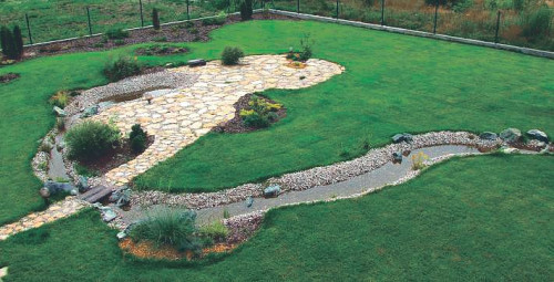 Działka ze strumykiem