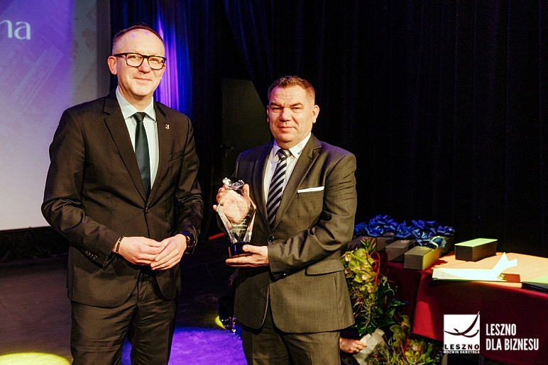 Nagrodę z rąk Prezydenta Miasta Leszna odebrał Marek Sprengel