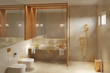 Fiesta Bright Gold - złota łazienka