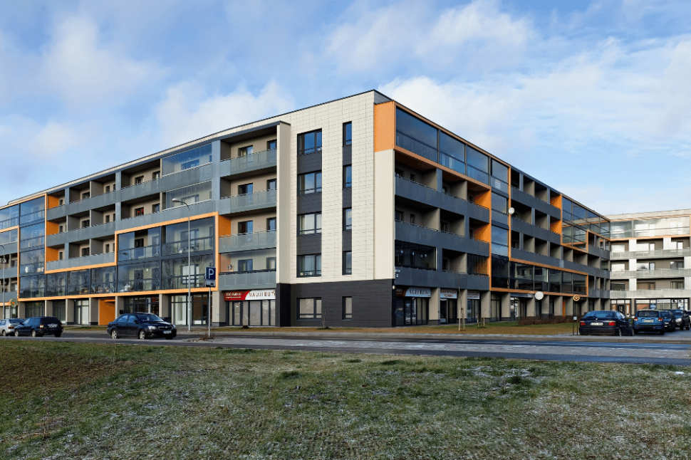 Wielopiętrowe budynki Ozo, Wilno, Litwa