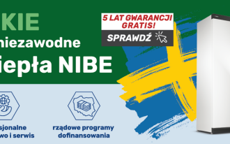 PROMOCJA "Przybij piątkę z NIBE". Kup pompę ciepła NIBE i zyskaj bezpłatną 5-letnią gwarancję!
