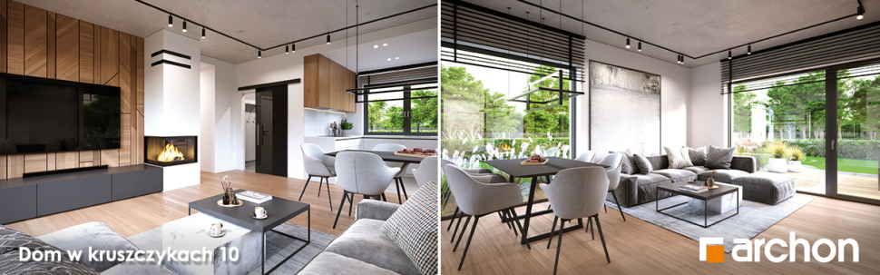 Projekt Dom w kruszczykach 10 - wizualizacja wnętrza