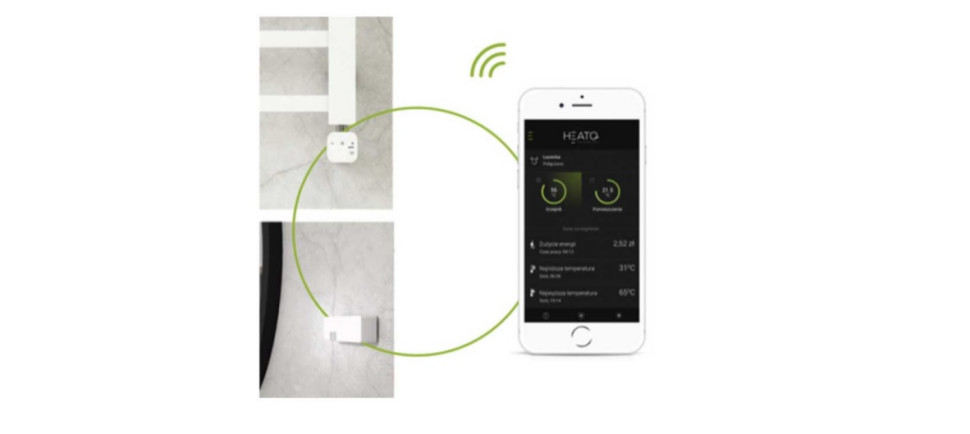 Grzałka wyposażona jest w moduł Bluetooth