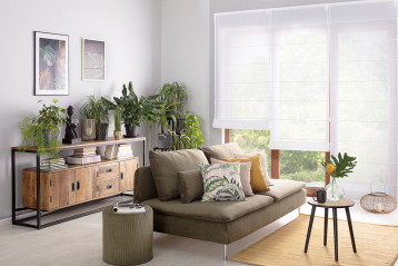 Klasyczne rolety rzymskie w białym kolorze