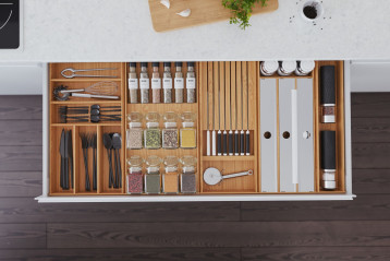 Drewniane wkłady do szuflad REJS