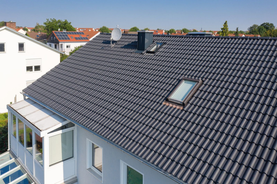 CREATON - dachówka cementowa HEIDELBERG PLANAR grafitowa