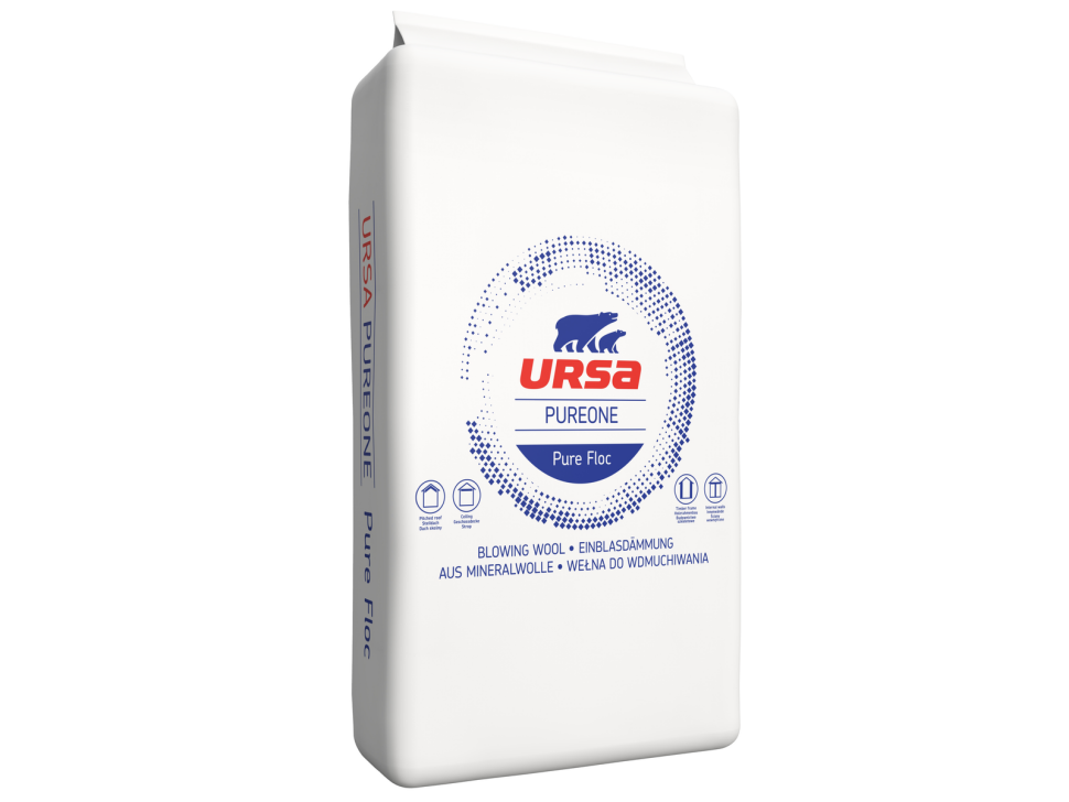 Biała wełna do wdmuchiwania URSA Pure Floc