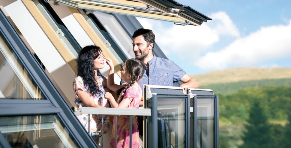 Okno dachowe - okno balkonowe