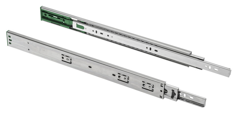 Prowadnice do szuflad VERSALITE PLUS+ to bezawaryjne i komfortowe w użytkowaniu okucia do szuflad