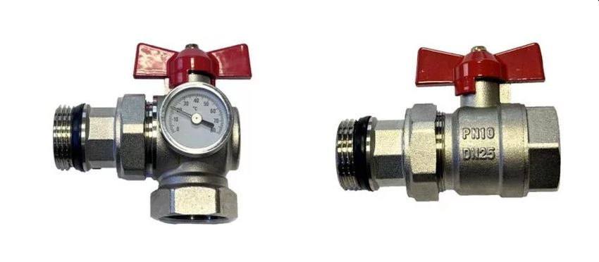 Zawory kulowe do rozdzielaczy