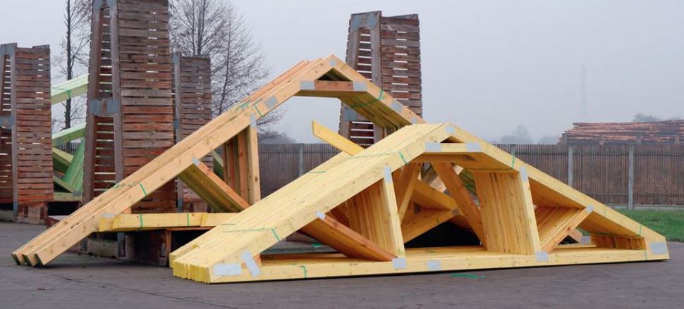 Wiązary powstają nie na budowie, a w fabryce
