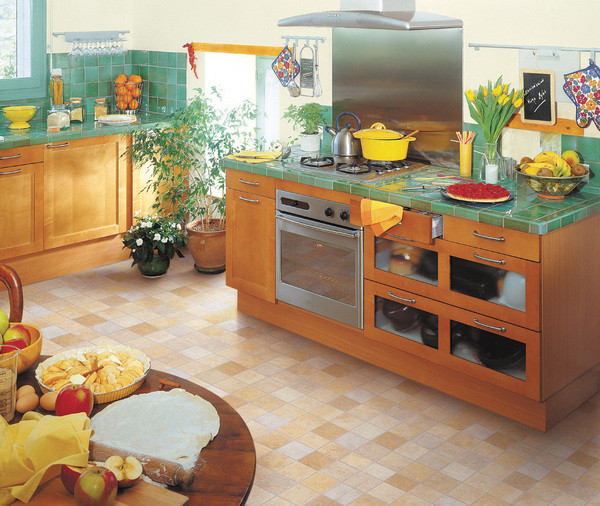 PVC imitujące płytki ceramiczne - to cieplejsza i równie funkcjonalna podłoga