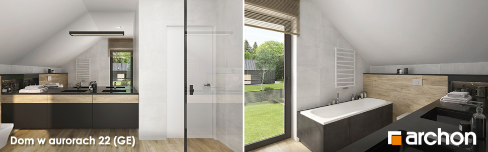 Projekt Dom w aurorach 22 (GE) - wnętrze