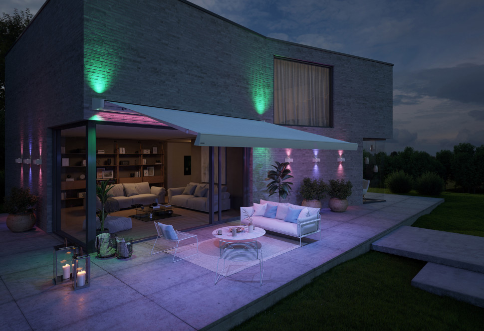 Nowy model markizy MX-4 od markilux z wyjątkowymi efektami świetlnymi