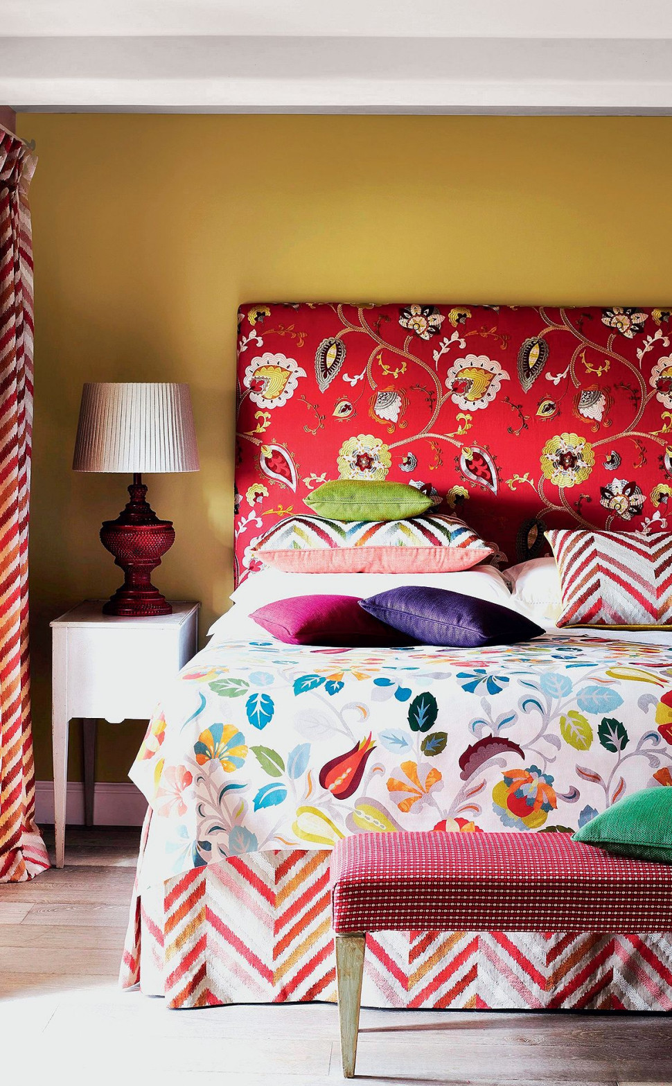 Sypialnia w stylu boho